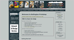 Desktop Screenshot of bollingtonprintshop.co.uk