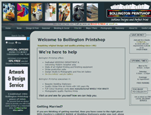 Tablet Screenshot of bollingtonprintshop.co.uk